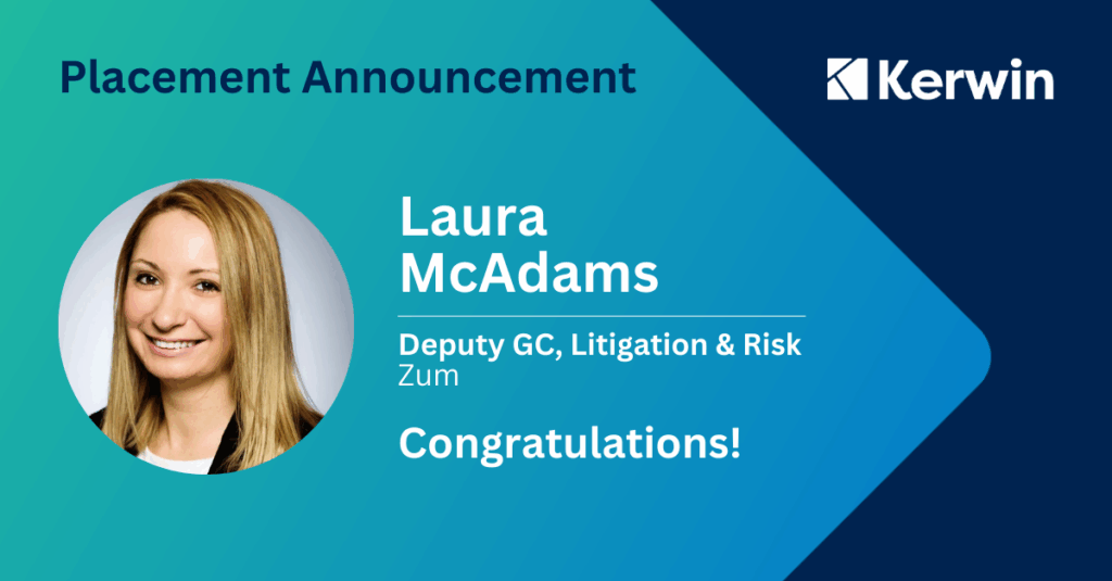 Our recent placement of Laura McAdams